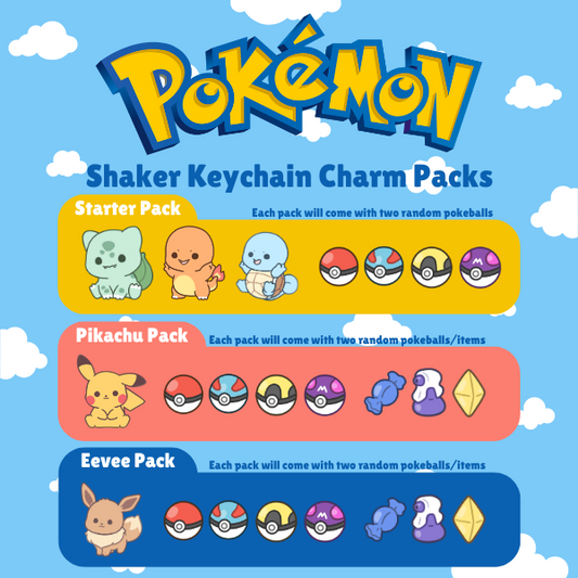 Shaker Keychain Charm Packs